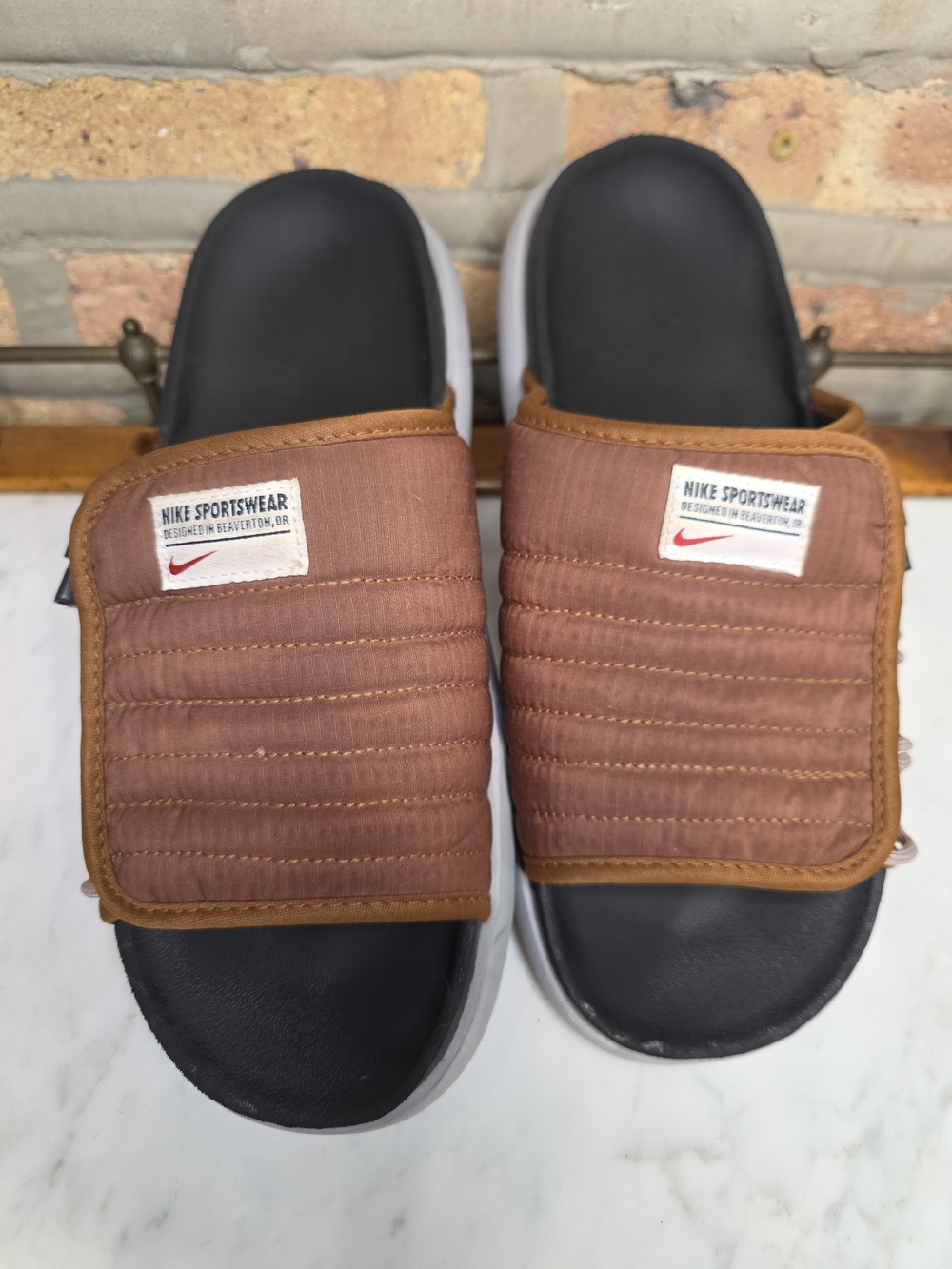 Nike Sportswear Men’s ASUNA Brown Slide Sandals size 10M